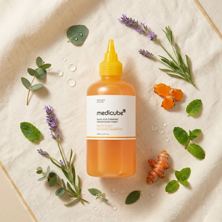 Medicube Kojic Acid Toner with turmeric root and lavender