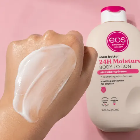 eos Shea Better Strawberry Cashmere Body Lotion - 24-hour hydrating body lotion