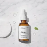 The Ordinary Alpha Arbutin Serum on clean minimal white surface