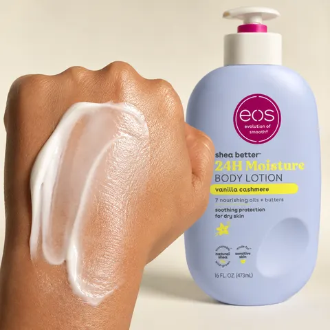 eos Shea Better Vanilla Cashmere Body Lotion - 24-hour hydrating body lotion