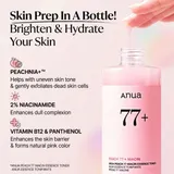 ANUA Peach 77 Niacin Essence Toner - ingredients label back view