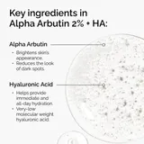 The Ordinary Alpha Arbutin 2% + HA - ingredients label back view