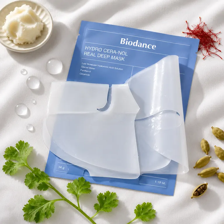 Biodance Hydro Cera-nol Mask with shea butter, glacier water and ceramide droplets