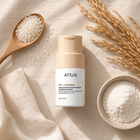 ANUA Rice + Ceramide Enzyme Cleansing Powder - Korean exfoliating cleanser