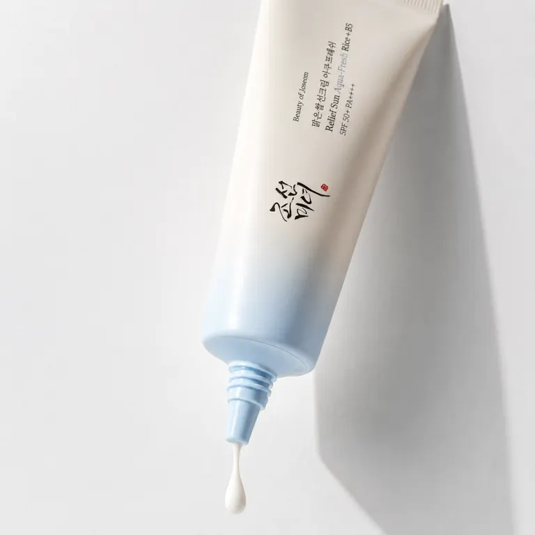 Beauty of Joseon Aqua Fresh Sunscreen watery gel texture - lightweight and clear