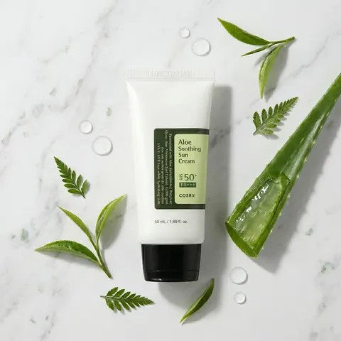 COSRX Aloe Soothing Sun Cream SPF50+ 50ml - Korean hydrating sunscreen
