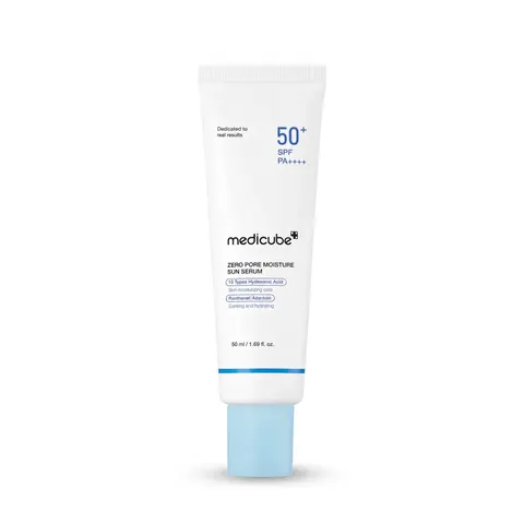 Medicube Zero Pore Moisture Sun Serum SPF50+ 50ml - Korean hydrating sunscreen