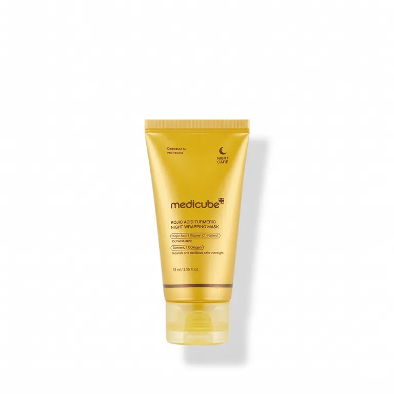 Medicube Kojic Acid Turmeric Night Wrapping Mask 75ml - Korean overnight brightening mask