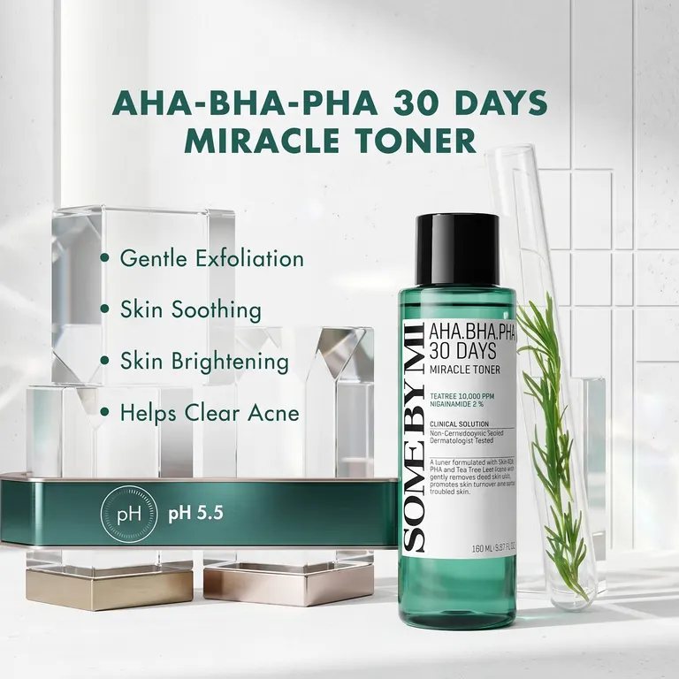 Some By Mi AHA BHA PHA Miracle Toner - ingredients label back view