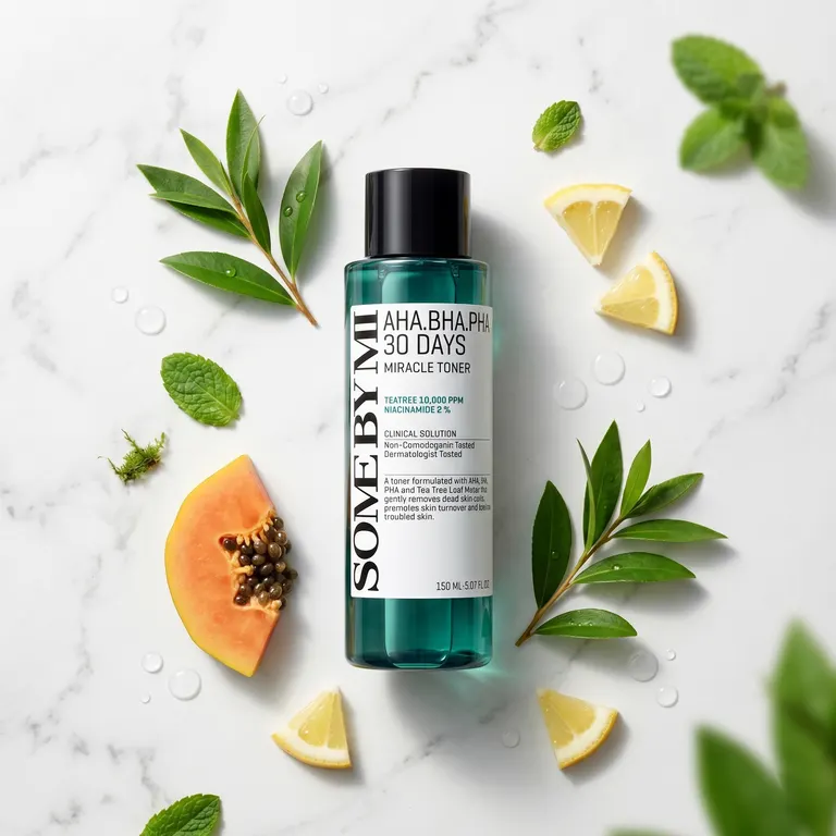 Some By Mi Miracle Toner with tea tree leaves and papaya